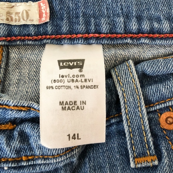 LEVI'S Vintage 550 Relaxed Tapered Leg 14L - Picture 7 of 8